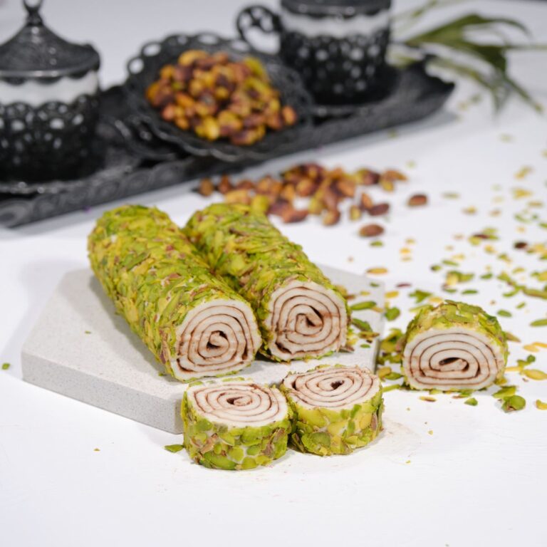 File Fıstıklı Çikolatalı Sarma Lokum