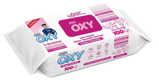 Mr. Oxy: Multifunctionele Reinigingsdoekjes (Kersenbloesem)