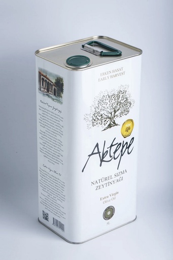 Aktepe: Extra Vierge Olijfolie (Vroege Oogst - Ongefilterd) 5L